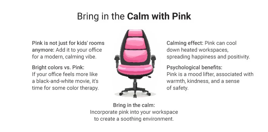 girls pink office chair 