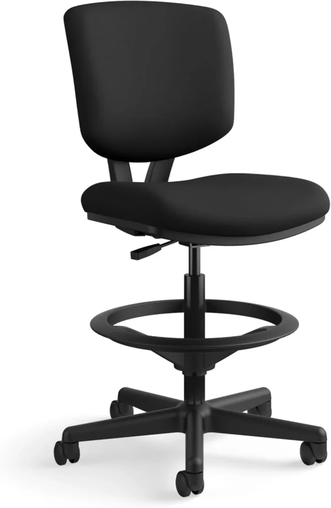 HON Volt Armless Task Chair, Stool, Black