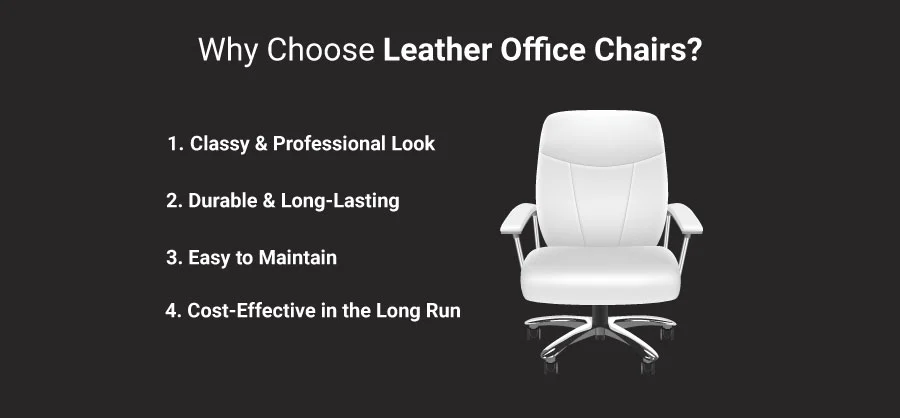 leather office chair 
